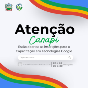 thumbnailTurma de Capacitação em Tecnologias Google está com inscrições abertas em Canapi